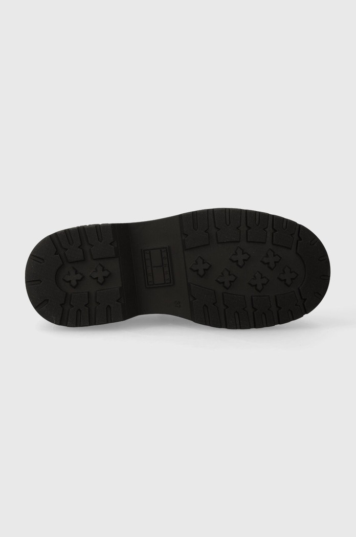 Кожени мокасини Tommy Jeans TJW CHUNKY LOAFER EN0EN02320 черен