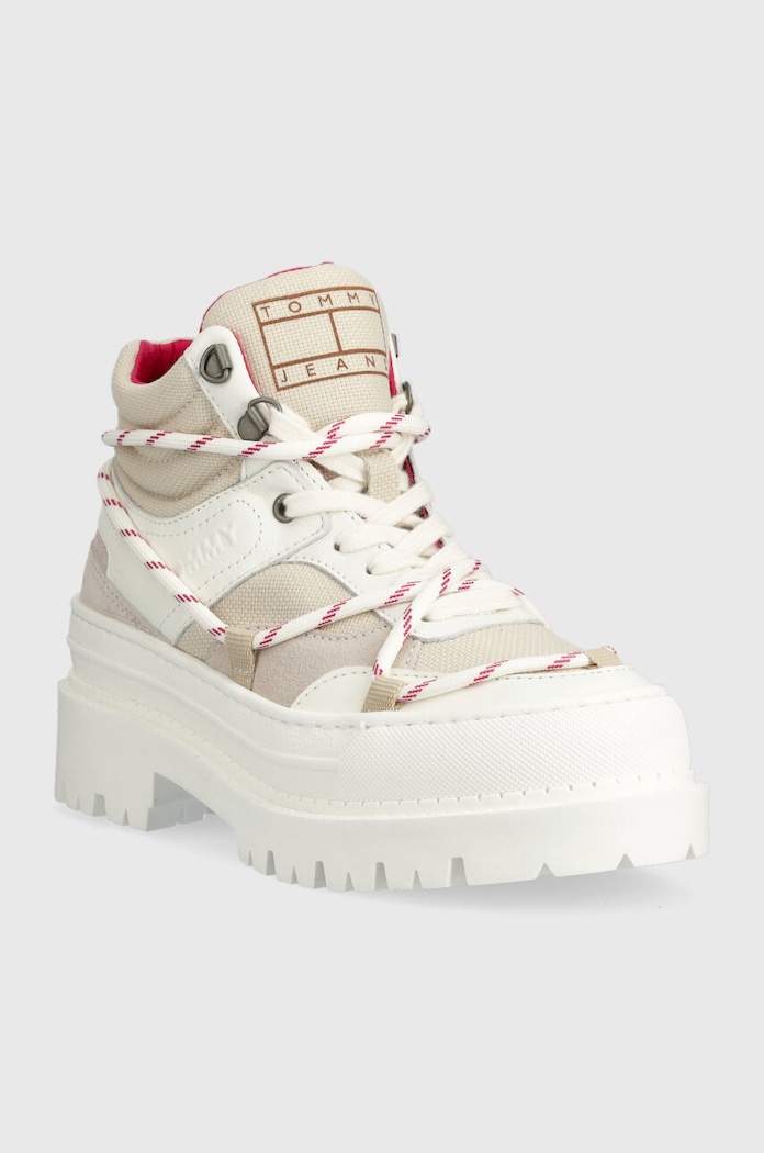 Tommy Jeans workery TJW HYBRID BOOT EN0EN02338 biały AW23