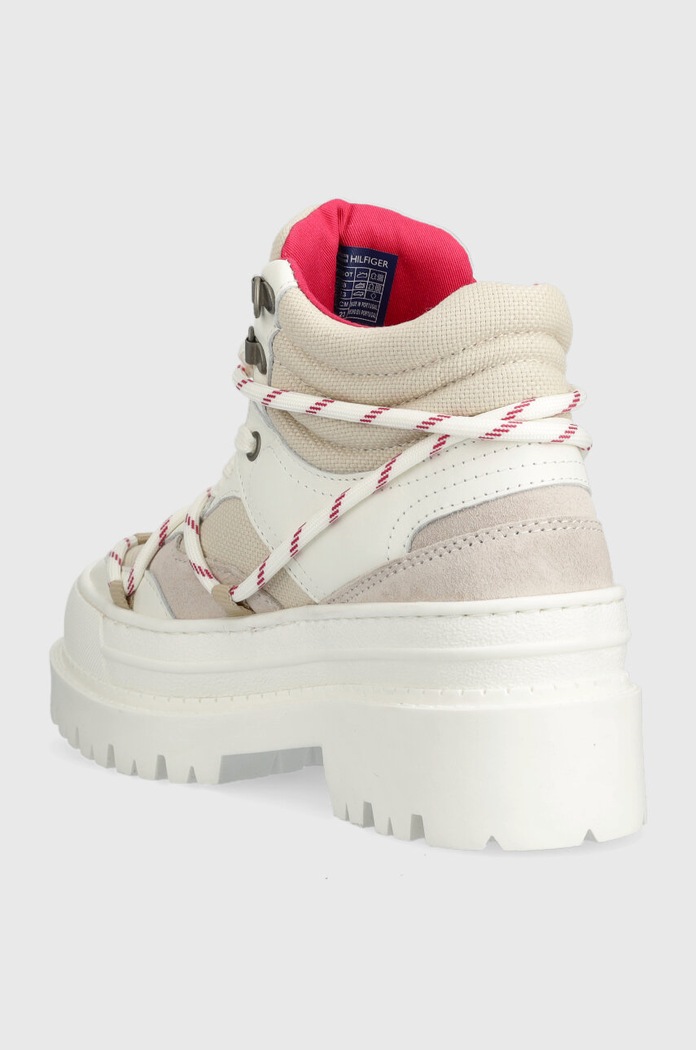 Obuwie Tommy Jeans workery TJW HYBRID BOOT EN0EN02338 biały