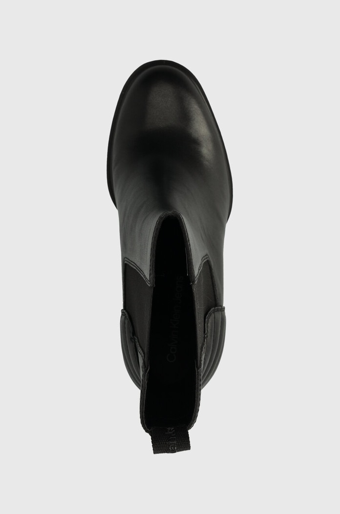 Боти Calvin Klein Jeans PLATFORM CHELSEA BOOT LTH WN черен YW0YW01140