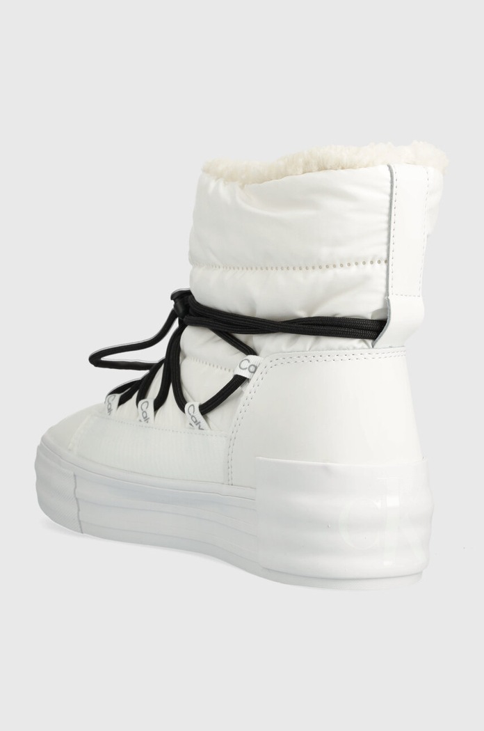 Obuwie Calvin Klein Jeans śniegowce BOLD VULC FLATF SNOW BOOT WN YW0YW01181 biały