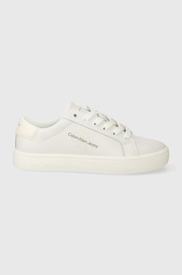 Calvin Klein Jeans sneakers din piele CLASSIC CUPSOLE LACEUP LTH WN Planet friendly bej YW0YW01269