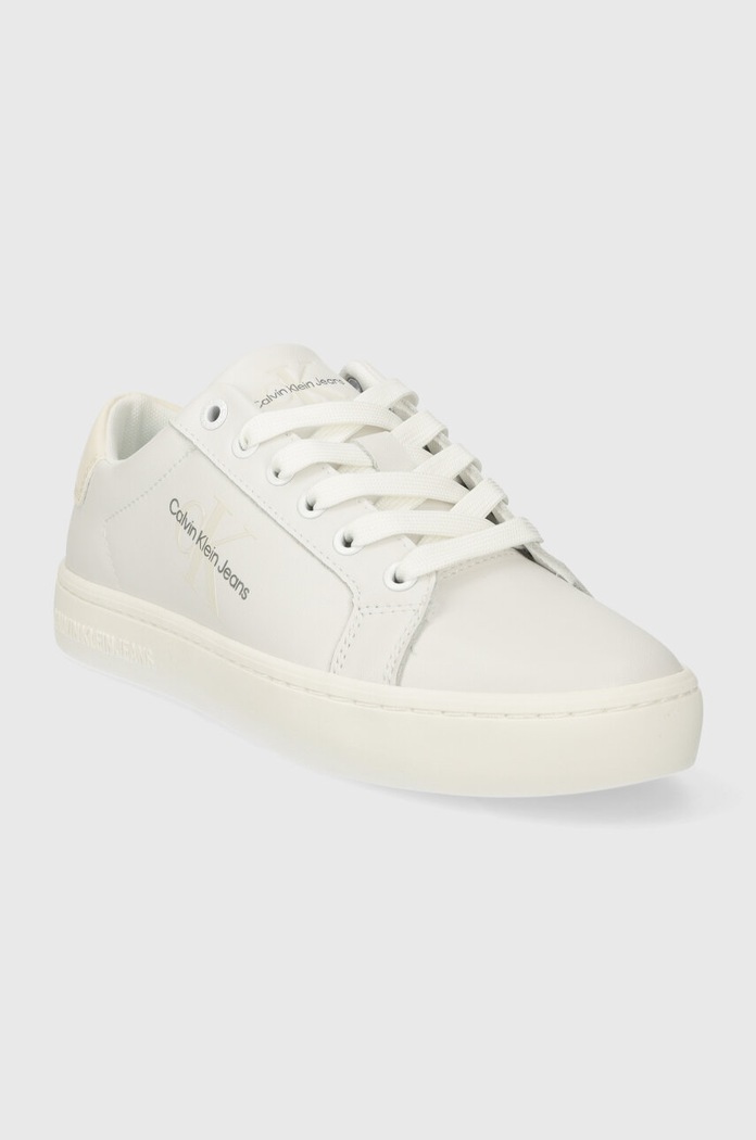 Calvin Klein Jeans sneakers din piele CLASSIC CUPSOLE LACEUP LTH WN YW0YW01269 bej AW23
