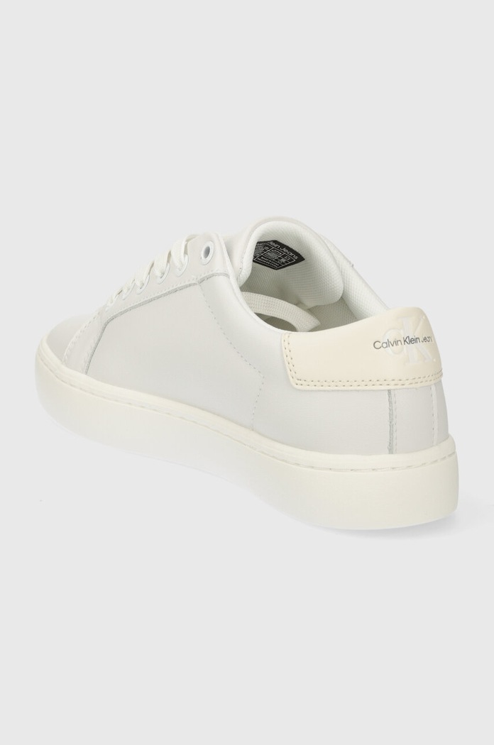 Încălțăminte Calvin Klein Jeans sneakers din piele CLASSIC CUPSOLE LACEUP LTH WN YW0YW01269 bej