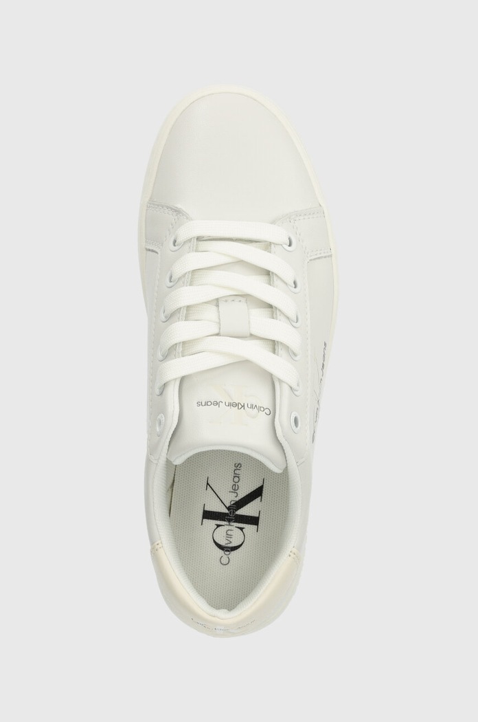 Calvin Klein Jeans sneakers din piele CLASSIC CUPSOLE LACEUP LTH WN bej YW0YW01269