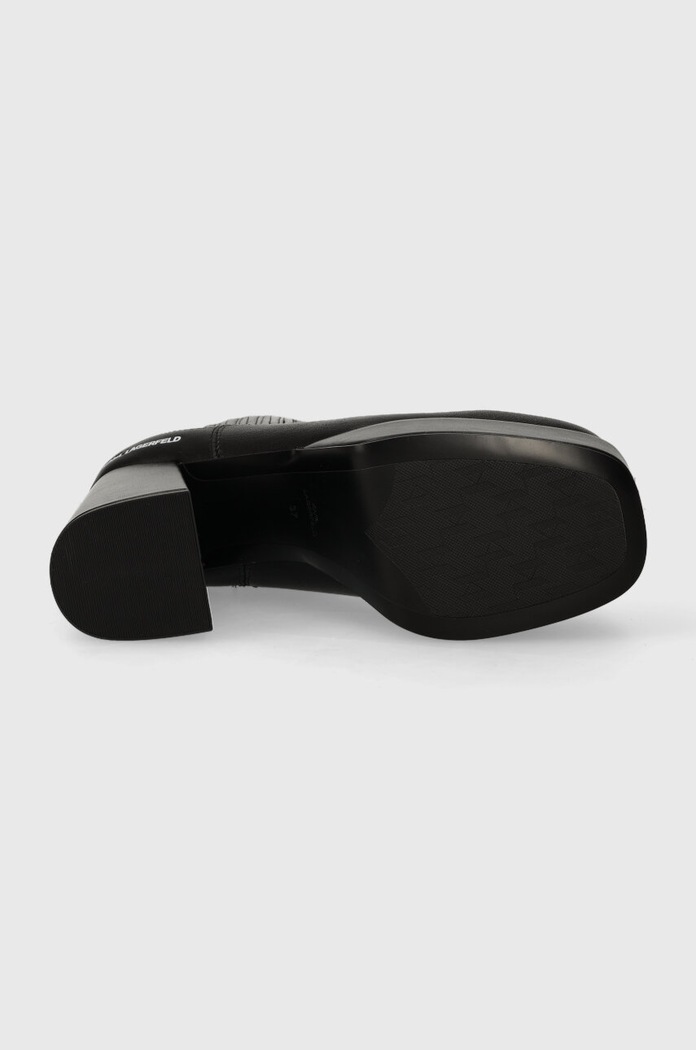 Karl Lagerfeld bőr bokacsizma STRADA KL30143.000 fekete