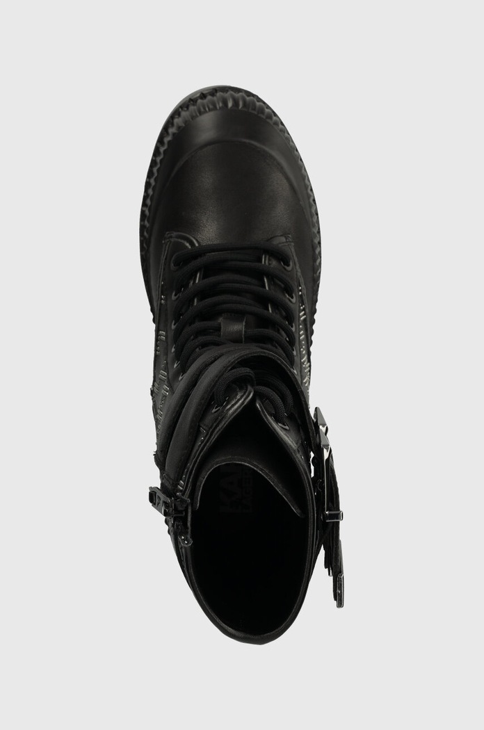 Karl Lagerfeld workery skórzane TREKKA II KC czarny KL42586F.007
