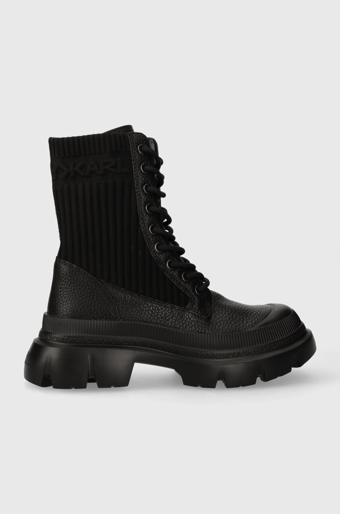 Karl Lagerfeld bakancs TREKKA MAX KC nem szigetelt fekete KL43573.400