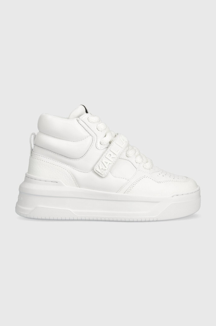 Karl Lagerfeld bőr sportcipő KREW MAX KC platformos fehér KL63350.011