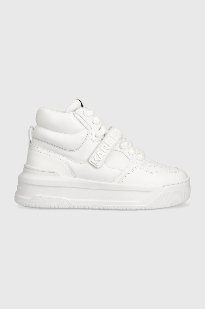 Karl Lagerfeld bőr sportcipő KREW MAX KC platformos fehér KL63350.011