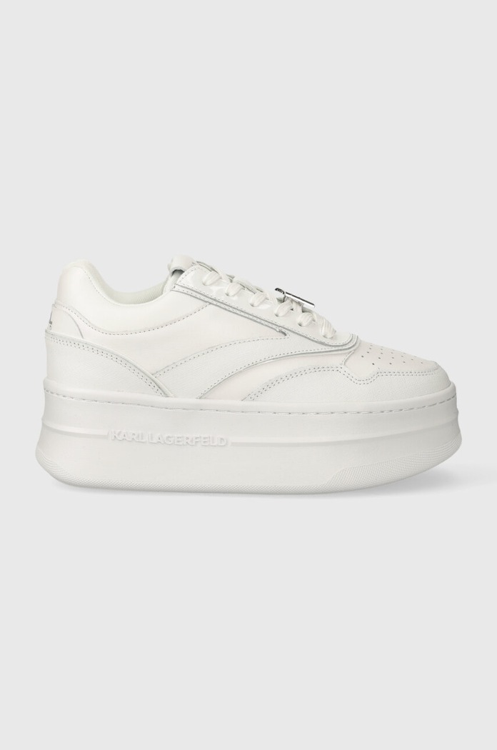 Δερμάτινα sneakers Karl Lagerfeld KOBO III KC Planet friendly λευκό KL65020.011