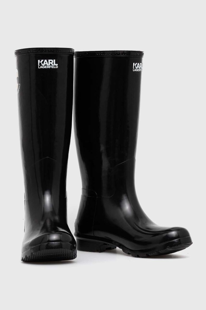 Karl Lagerfeld kalosze KALOSH NFT KL47090N.V00 czarny AW23