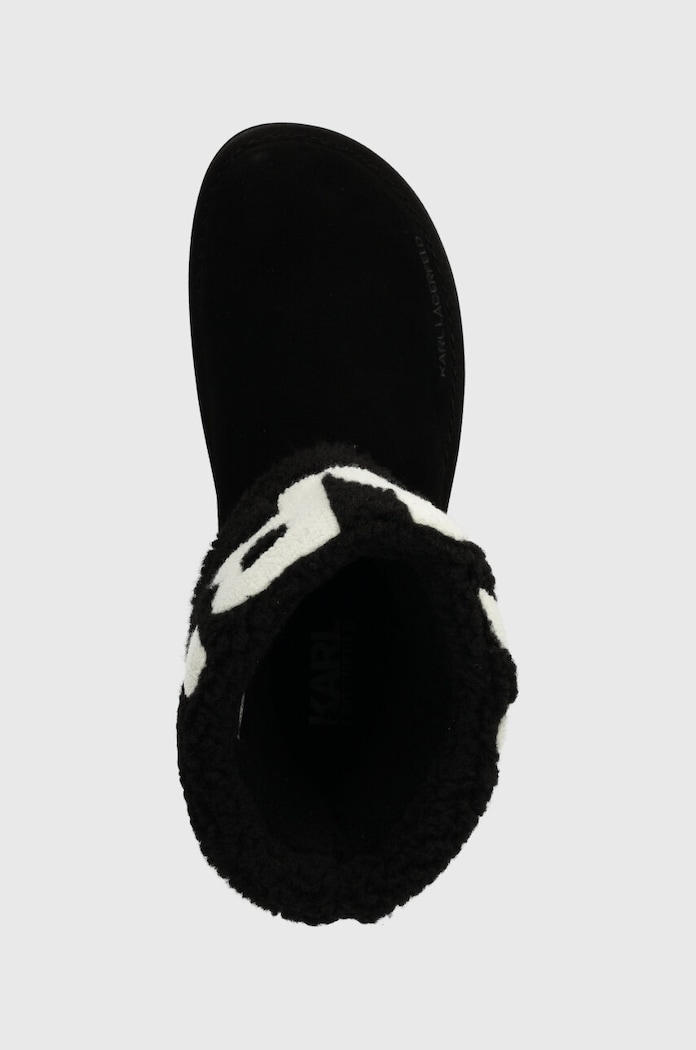 Semišové snehule Karl Lagerfeld THERMO Karl Lagerfeld KL48552.700 čierna
