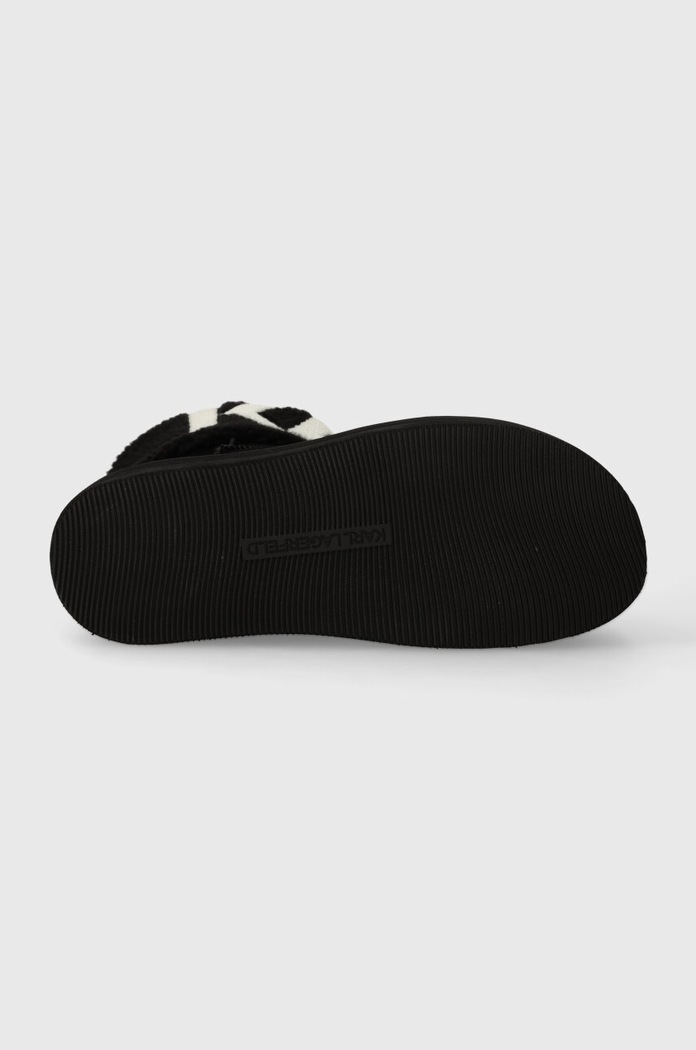 Semišové snehule Karl Lagerfeld THERMO Karl Lagerfeld čierna KL48552.700