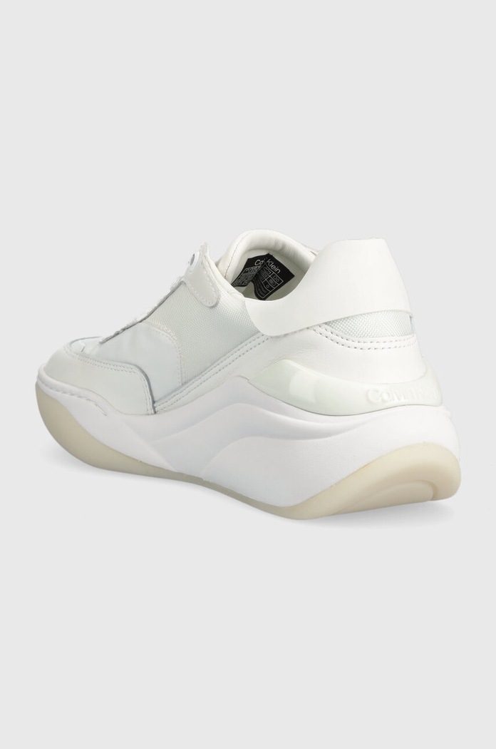Обувки Маратонки Calvin Klein CLOUD WEDGE LACE UP HW0HW01647 бял