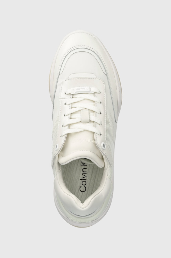 Маратонки Calvin Klein CLOUD WEDGE LACE UP бял HW0HW01647