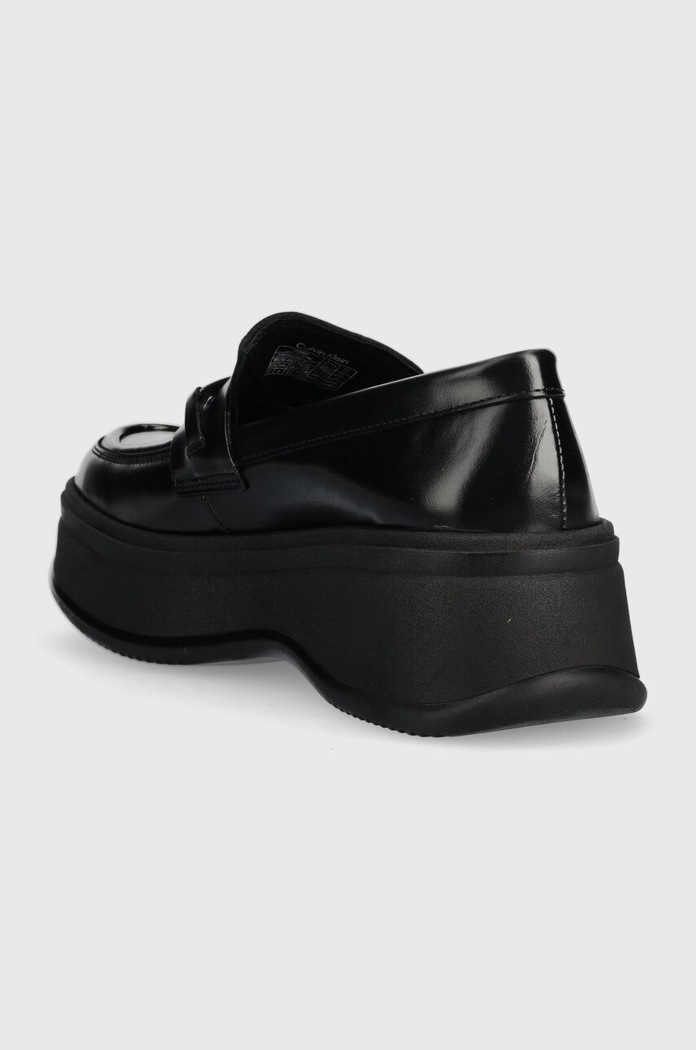 Obuća Kožne mokasinke Calvin Klein PITCHED LOAFER W/HW HW0HW01817 crna