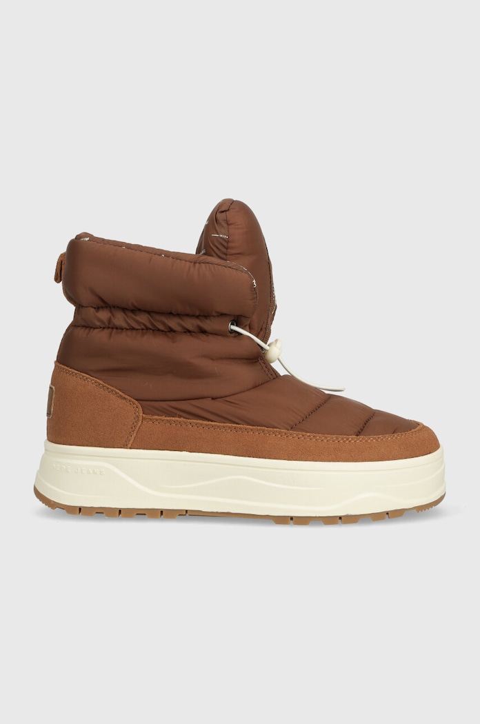 Čizme za snijeg Pepe Jeans KORE SNOW W imitacija zrnate kože smeđa PLS31503