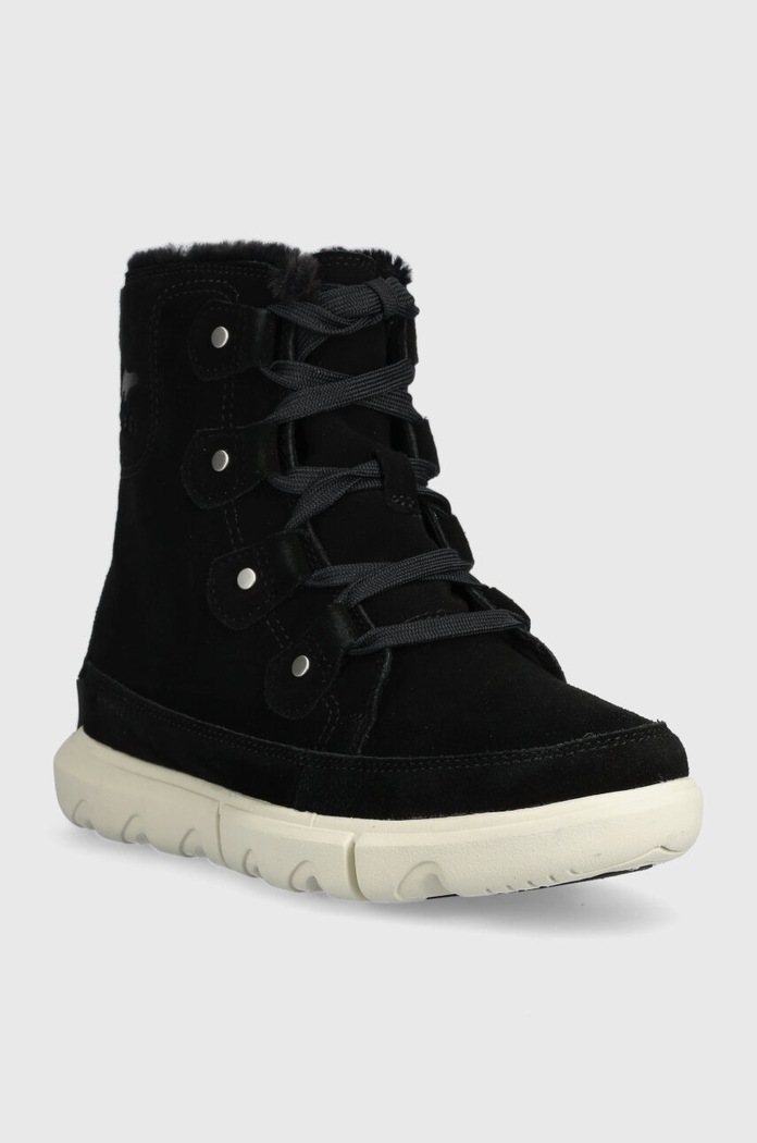 Μπότες χιονιού σουέτ Sorel EXPLORER NEXT JOAN WP 2058871010 μαύρο AW23