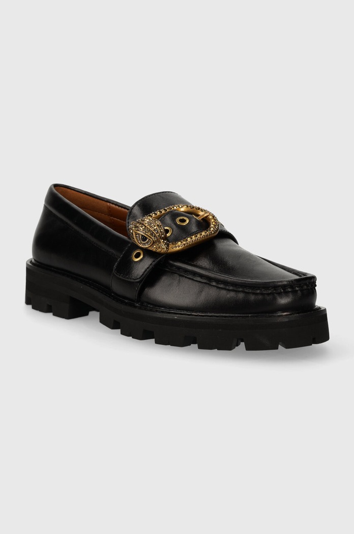 Kurt Geiger London mocassini in pelle Mayfair Chunky 573000109.BLACK nero AW23