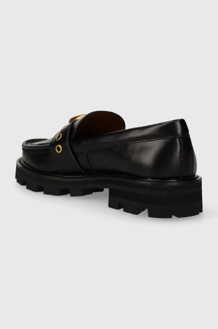 Scarpe Kurt Geiger London mocassini in pelle Mayfair Chunky 573000109.BLACK nero