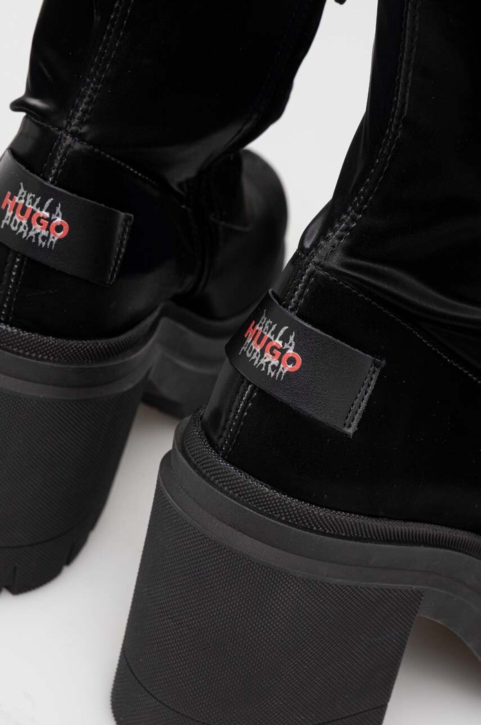 HUGO cizme Kris negru 50509843.001
