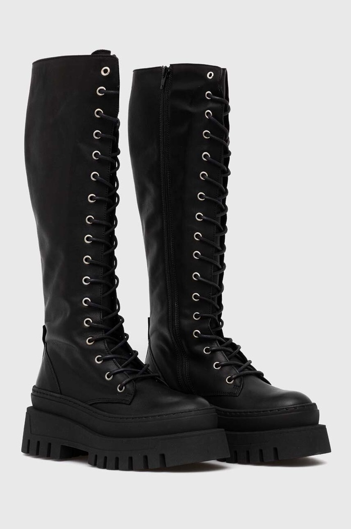 Steve Madden kozaki skórzane Carina SM11002682.017 czarny AW23