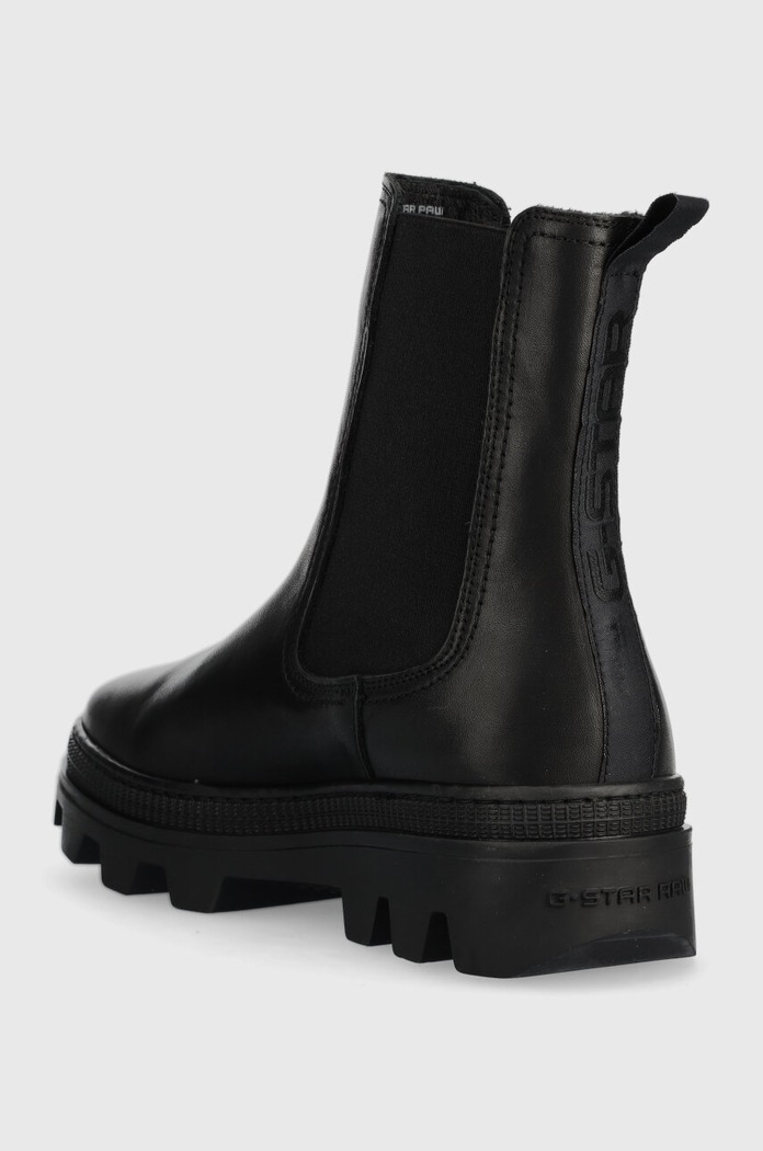 Cipők G-Star bőr bokacsizma NOXER CHS LEA 2241020720.BLK fekete