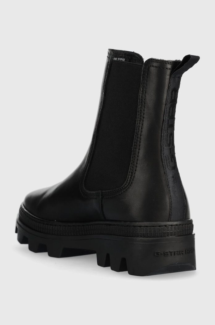 Cipők G-Star bőr bokacsizma NOXER CHS LEA 2241020720.BLK fekete