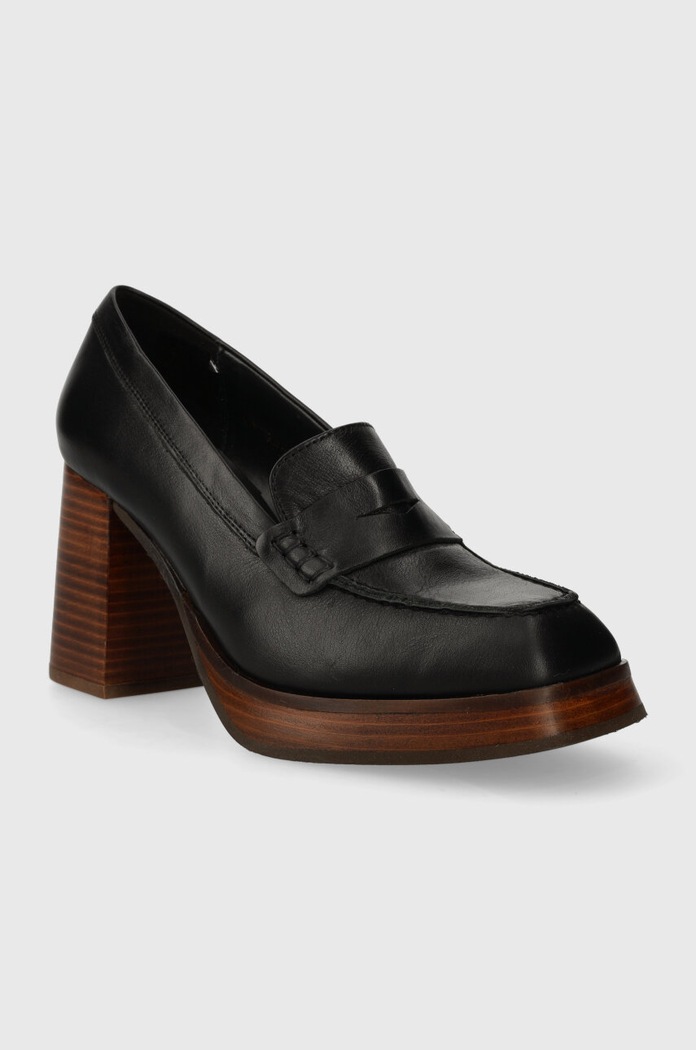 Alohas czółenka skórzane Busy S00186.25 czarny AW23