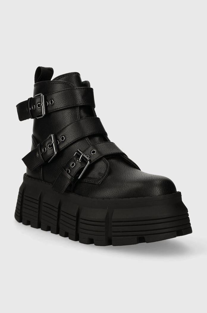 Μποτάκια Buffalo Ava Ankle Boot 1224016.BLK μαύρο AW23