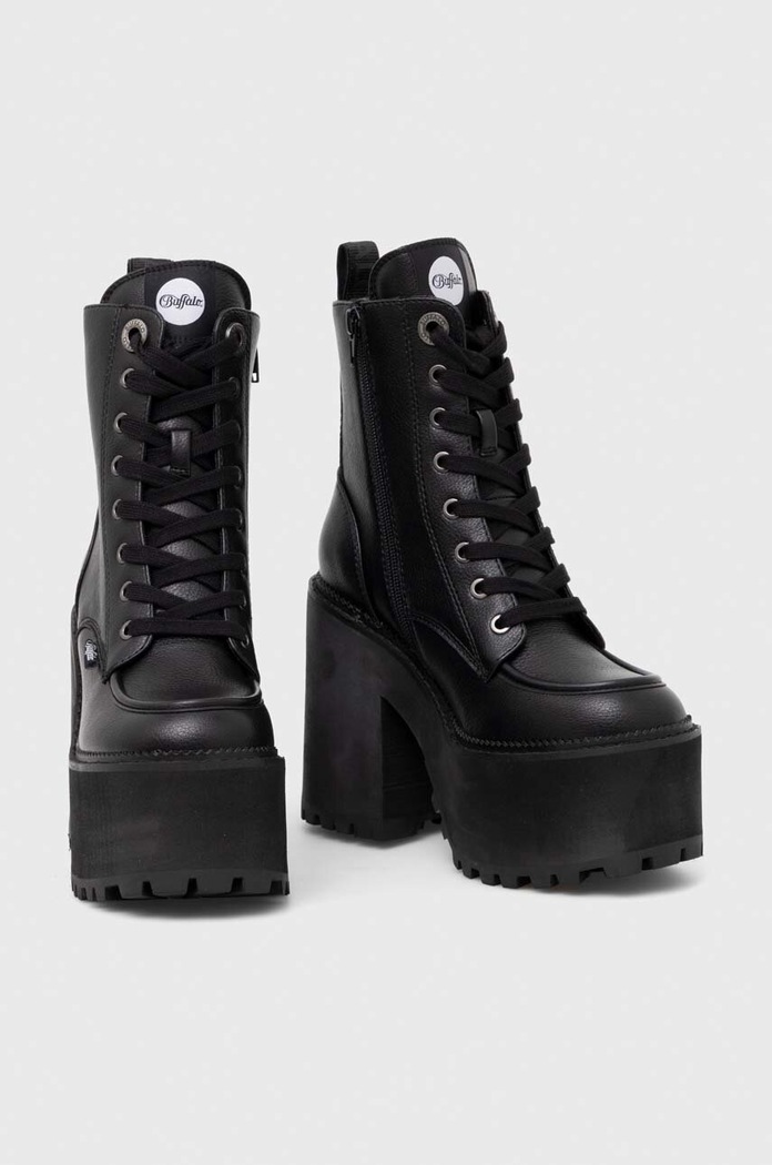 Buffalo botki Killah Lace Up Mid 1622373.BLK czarny AW25