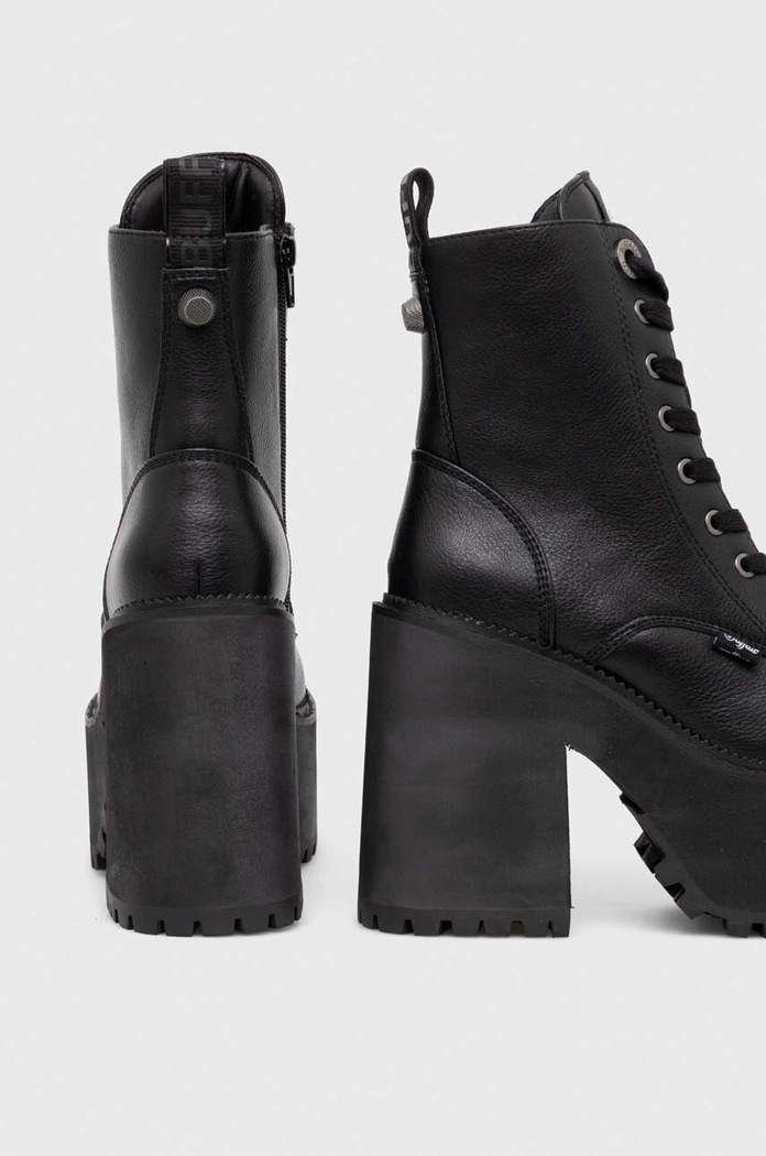 Obuwie Buffalo botki Killah Lace Up Mid 1622373.BLK czarny