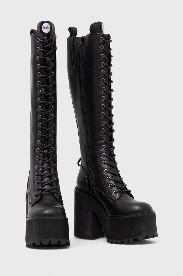 Buffalo Ботуши Buffalo Killah Lace Up Hi 1622377.BLK черен AW25