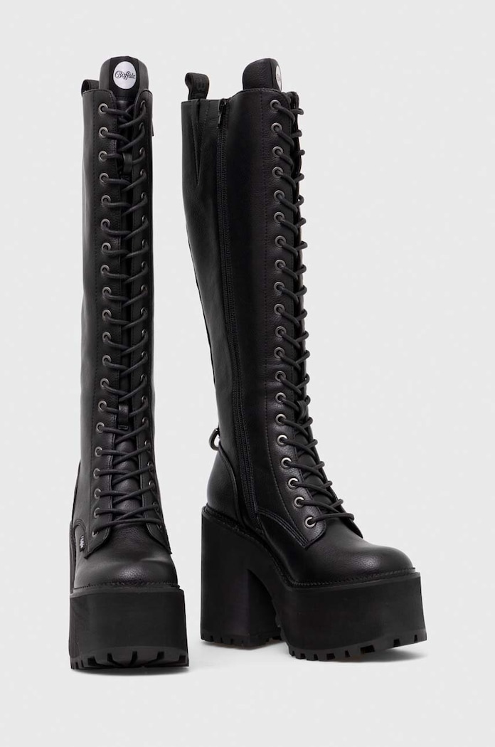 Buffalo Ботуши Buffalo Killah Lace Up Hi 1622377.BLK черен AW25