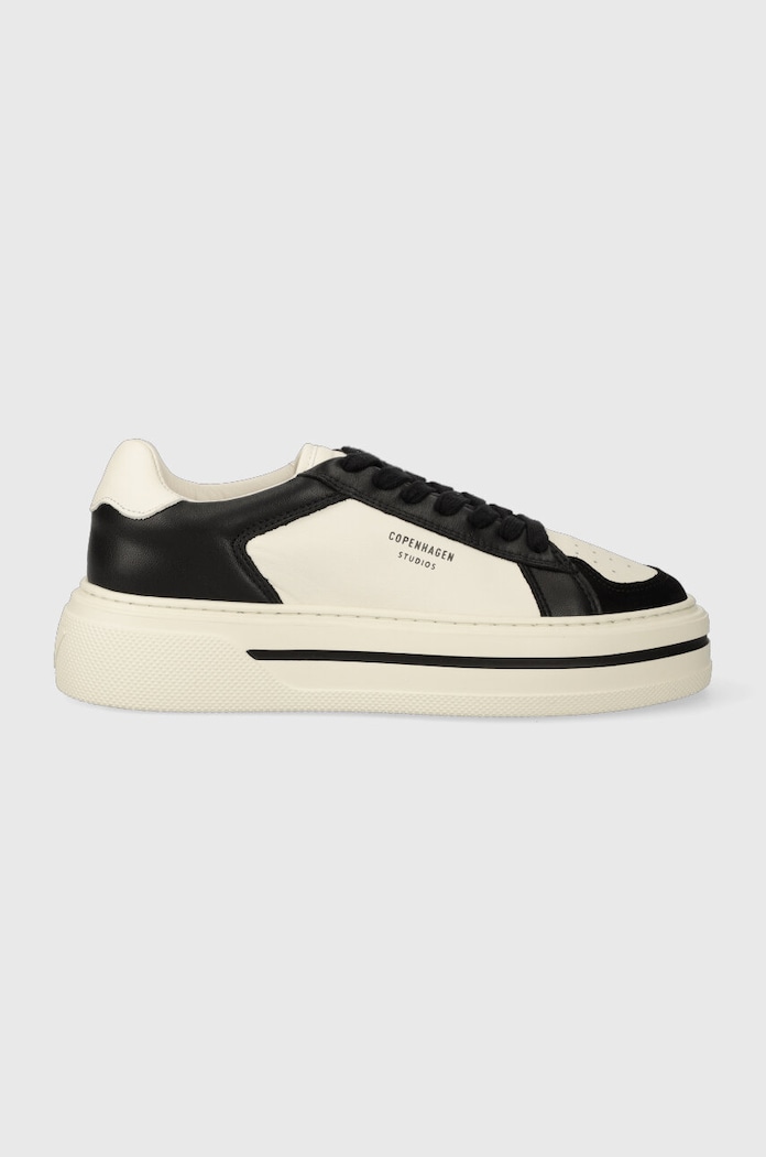 Kožené sneakers boty Copenhagen Leather mix přírodní kůže černá CPH181