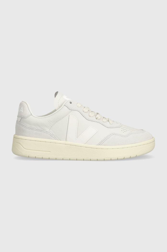 Veja sneakers din piele V-90 piele întoarsă gri VD2003379A