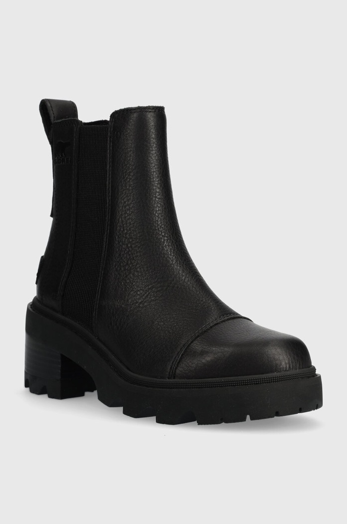 Δερμάτινες μπότες τσέλσι Sorel JOAN NOW CHELSEA 2048451010 μαύρο AW23