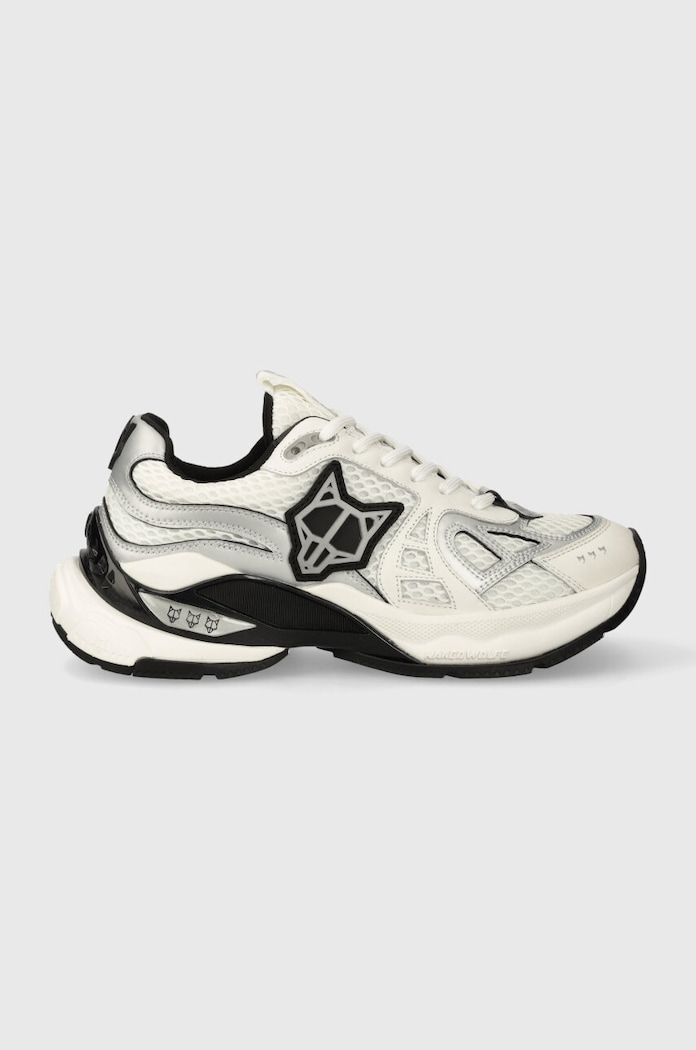 Tenisky Naked Wolfe Smash přírodní kůže bílá Smash.White.Silver