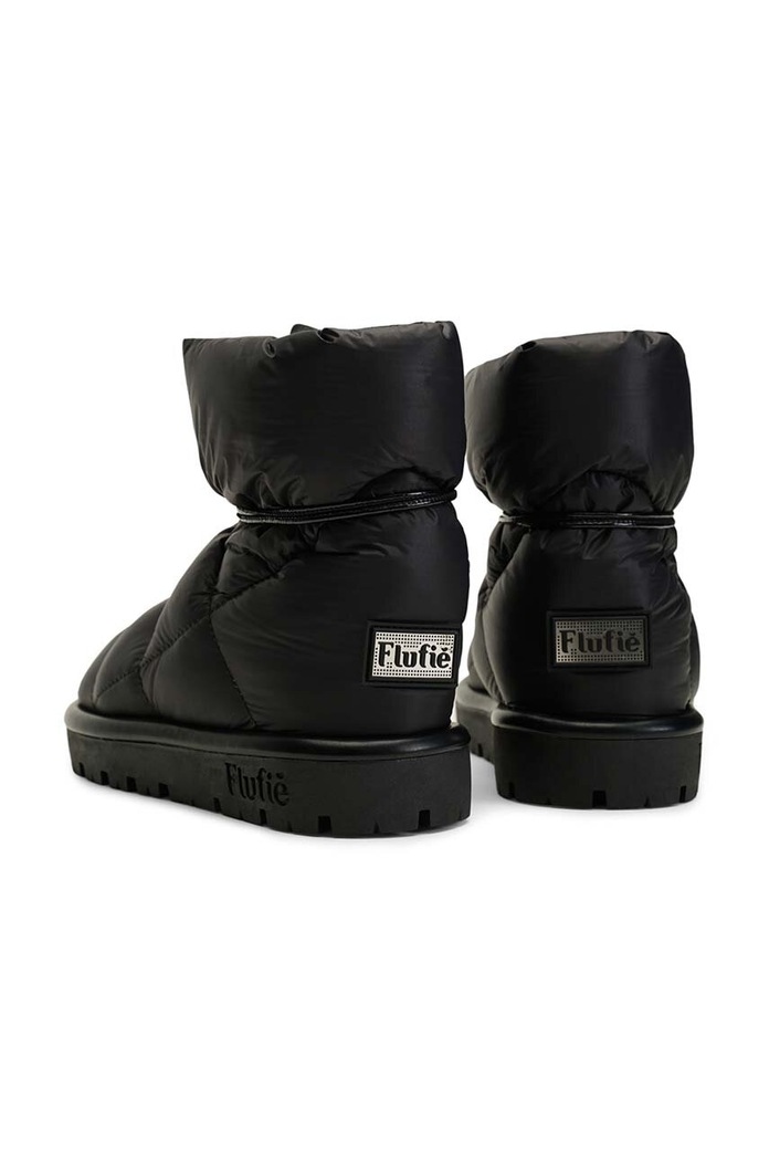 Obuv Snehule Flufie Metallic S02.JET.BLACK čierna