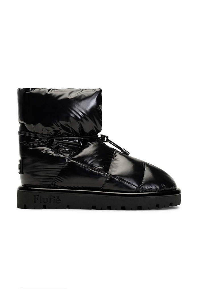 Snehule Flufie Shiny zateplené čierna S03.JET.BLACK