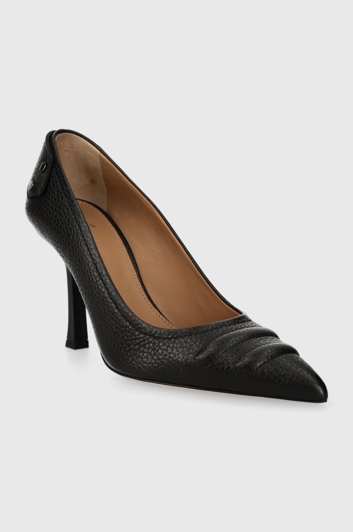 Kožené lodičky BOSS Vivian 50498766.001 černá AW23