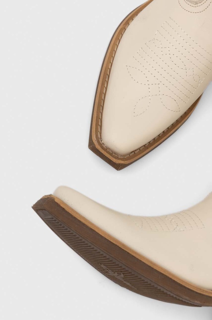 Steve Madden kowbojki skórzane Wishley beżowy SM11003071.287
