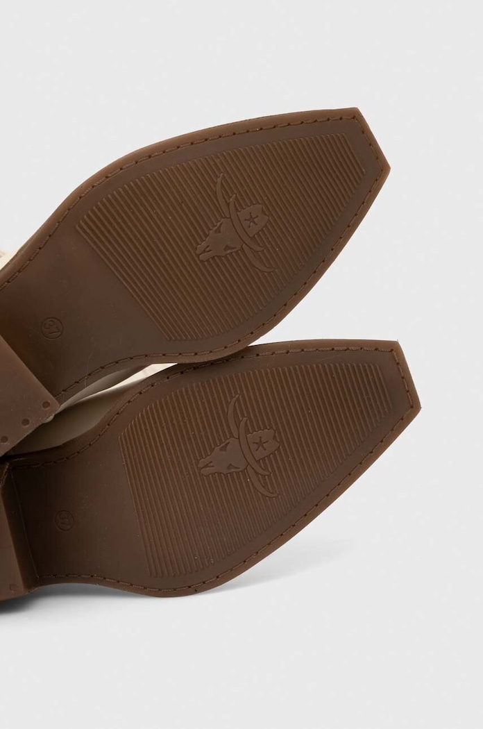 Steve Madden kowbojki skórzane Wishley SM11003071.287 beżowy