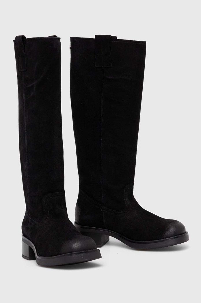 Steve Madden cizme din piele intoarsa Banner SM11003092.015 negru AW23