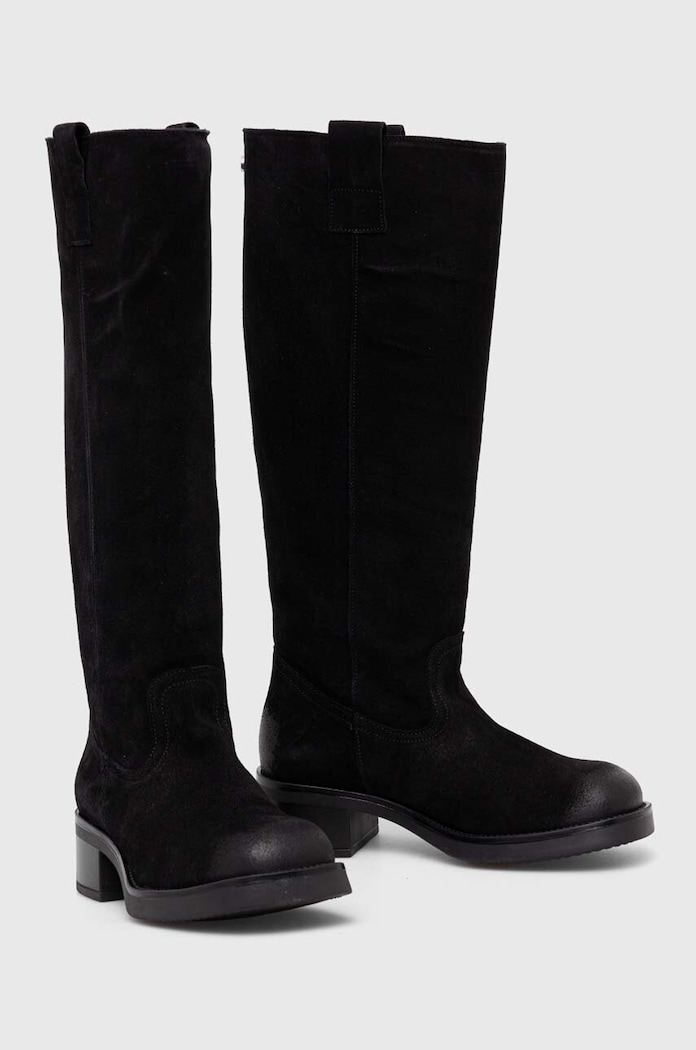 Steve Madden cizme din piele intoarsa Banner SM11003092.015 negru AW23