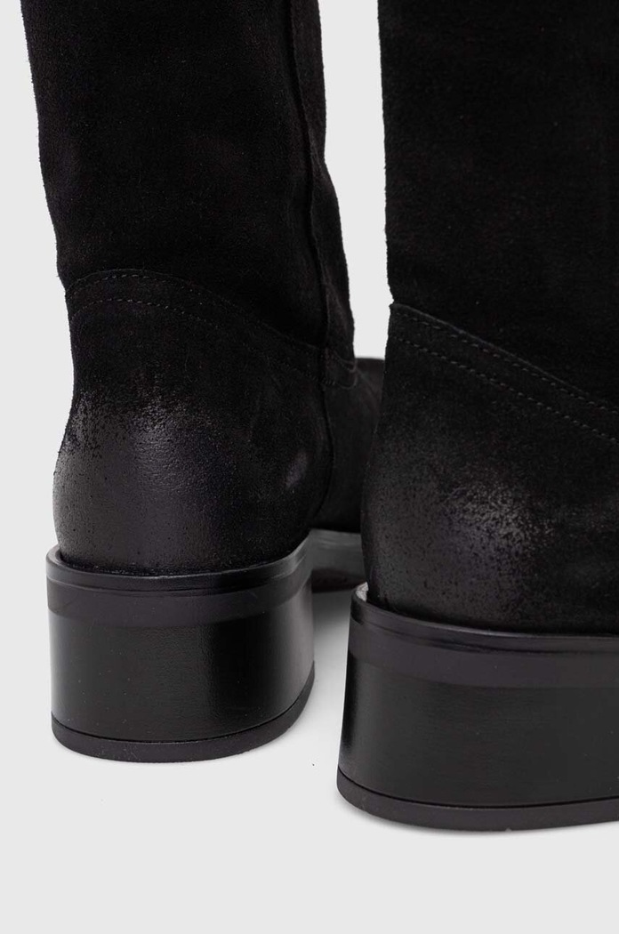 Încălțăminte Steve Madden cizme din piele intoarsa Banner SM11003092.015 negru