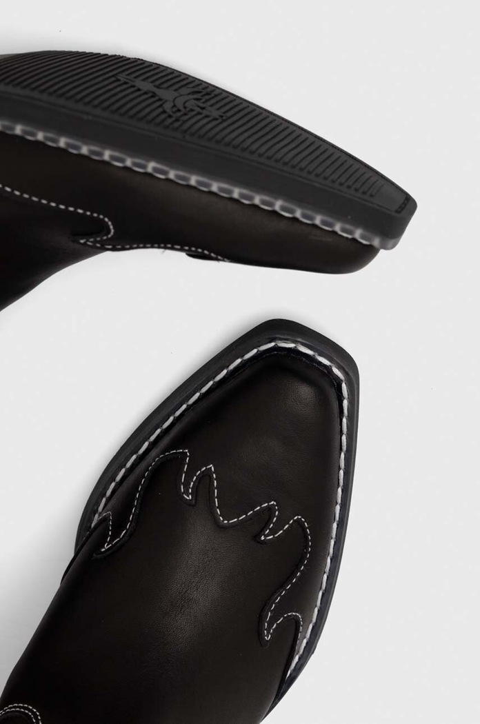 Steve Madden kowbojki skórzane Wenda czarny SM11003097.017