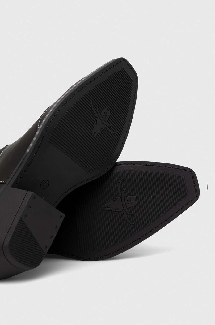 Steve Madden kowbojki skórzane Wenda SM11003097.017 czarny
