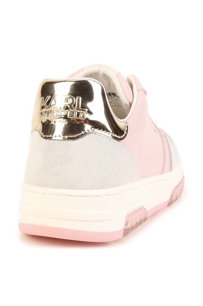 Karl Lagerfeld sneakersy skórzane dziecięce różowy Z19120.36.39